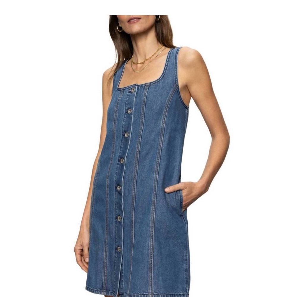 Sanctuary Blue Denim Button-Down Dress